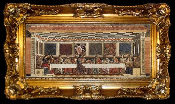 framed  Andrea del Castagno Last Supper, ta009-2